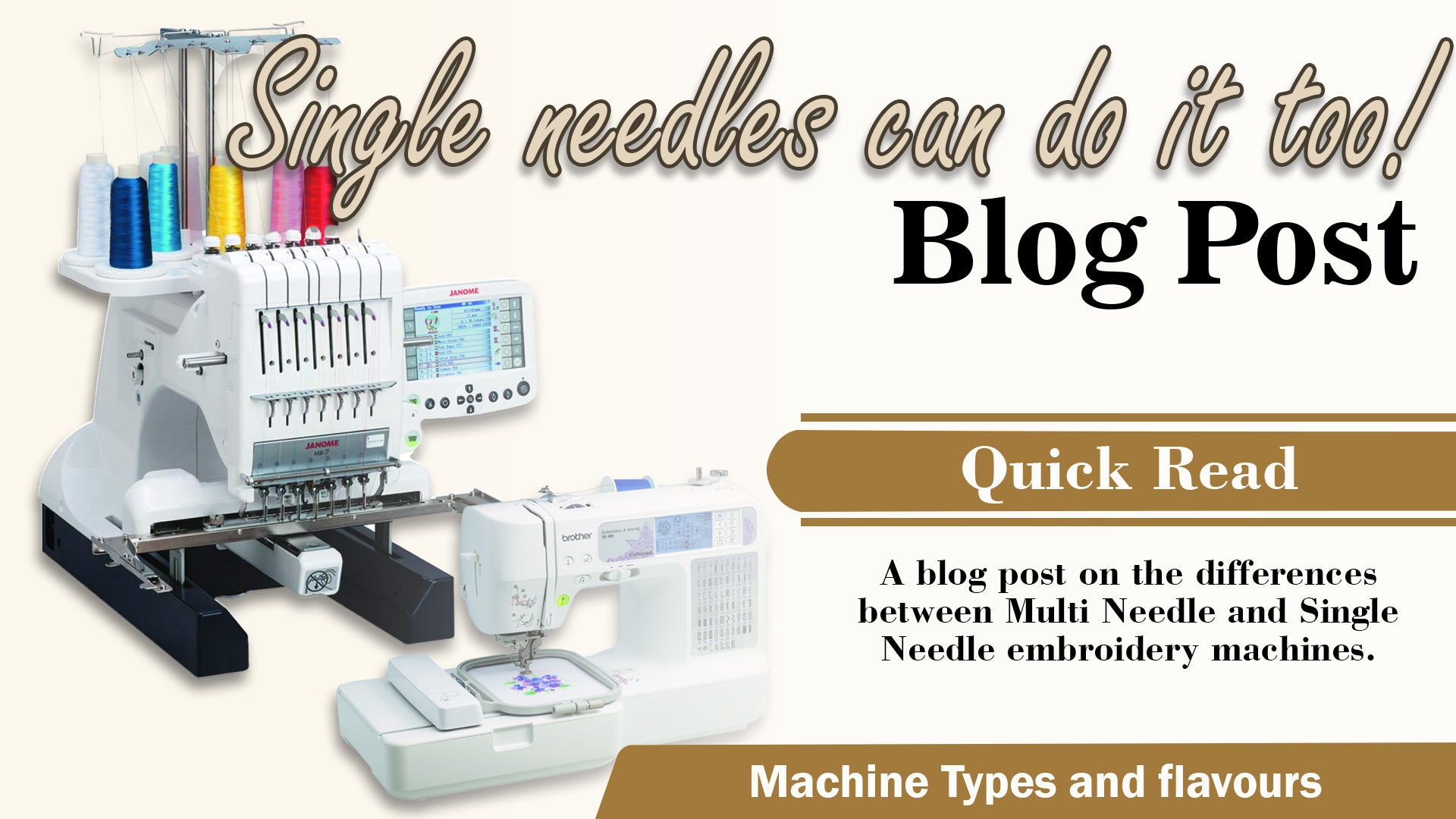 Your single needle can do it too!