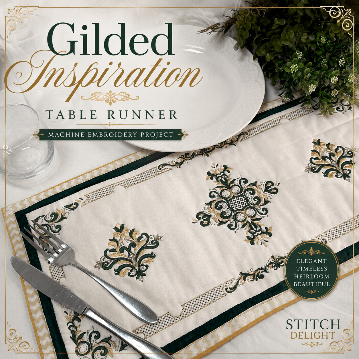 SDS4780 Gilded Inspiration Table Runner
