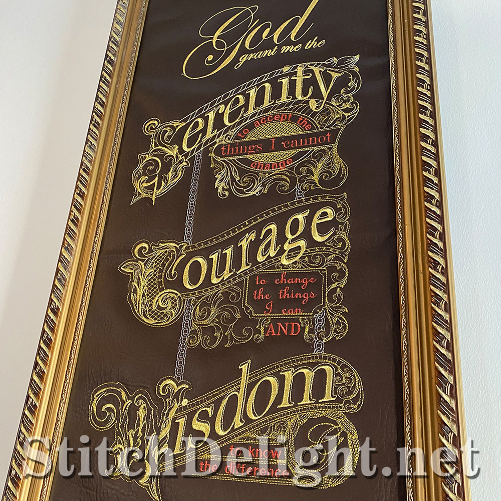 SDS3139 Gilded Serenity Prayer