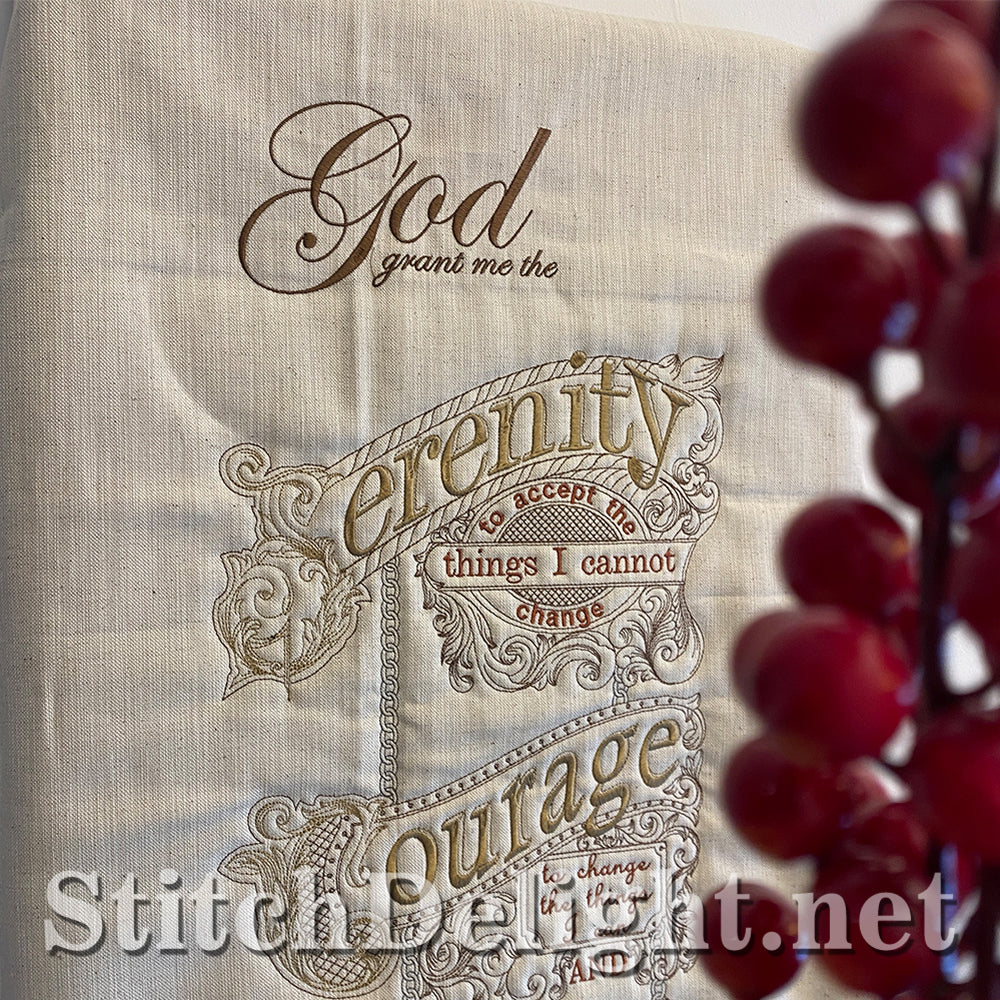 SDS3139 Gilded Serenity Prayer