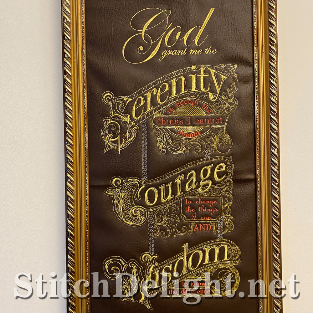 SDS3139 Gilded Serenity Prayer