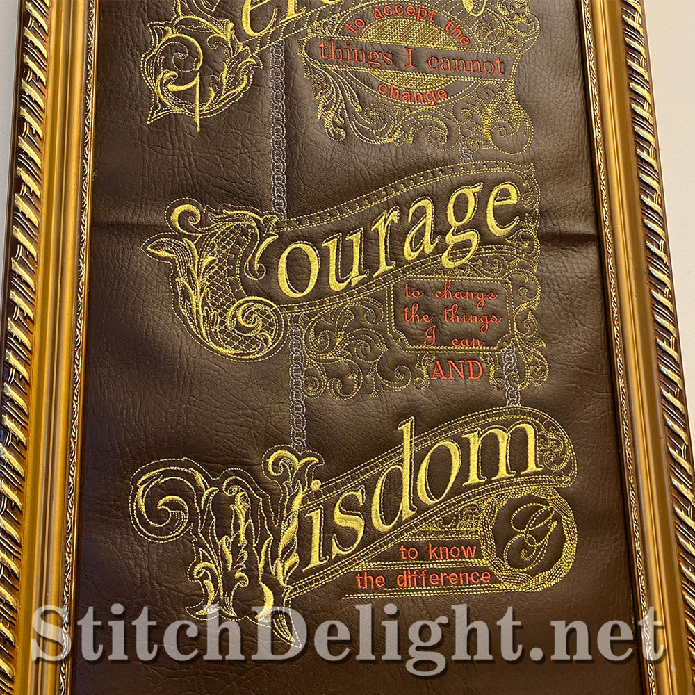 SDS3139 Gilded Serenity Prayer