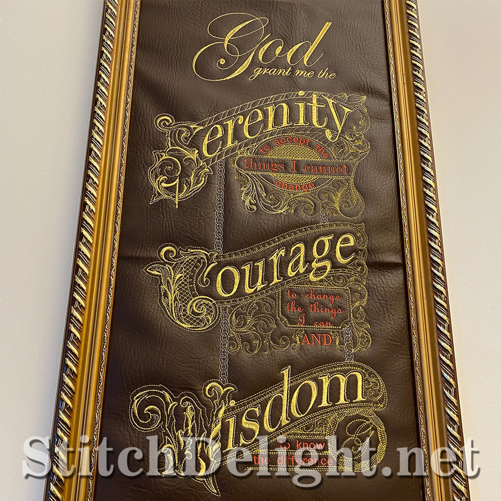 SDS3139 Gilded Serenity Prayer