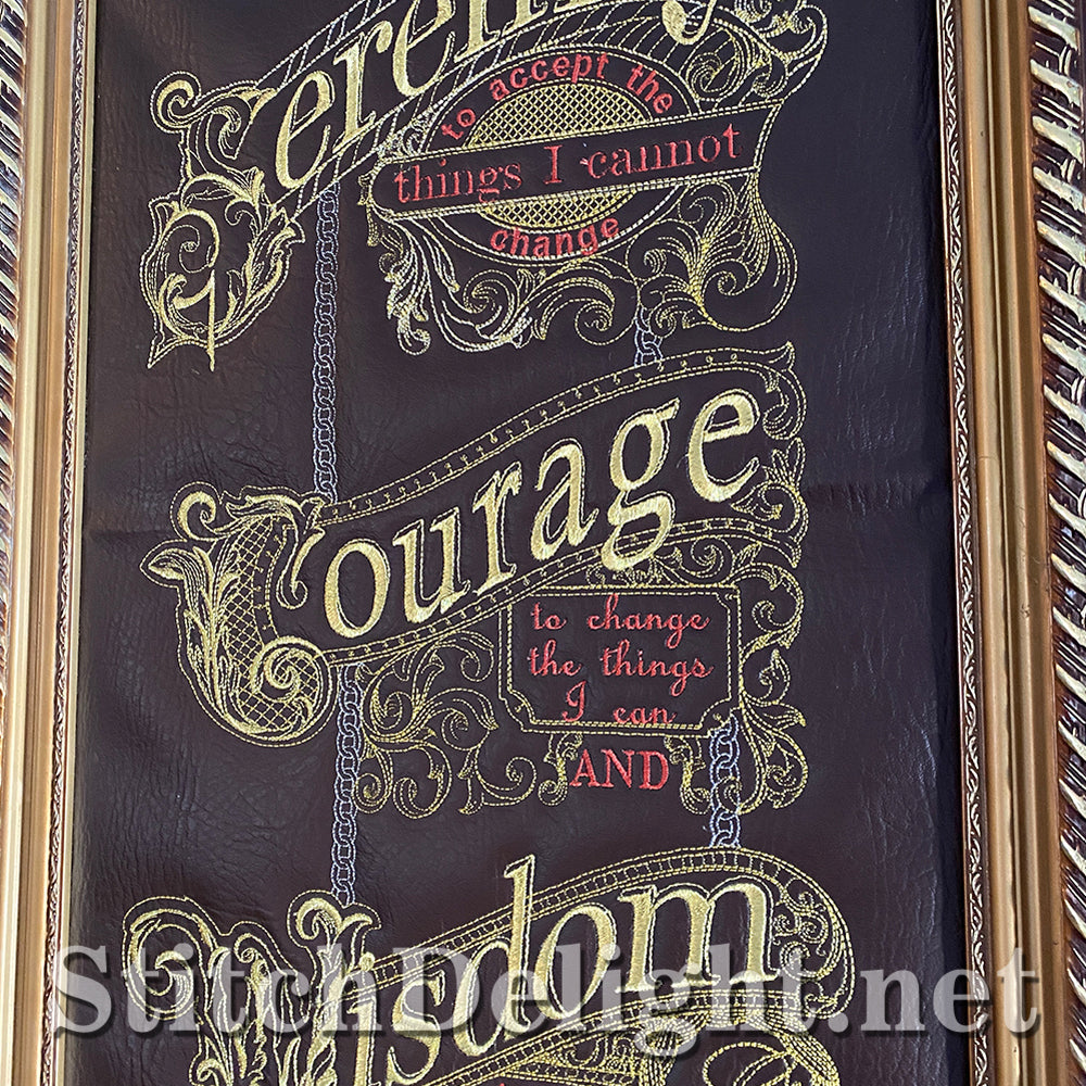 SDS3139 Gilded Serenity Prayer