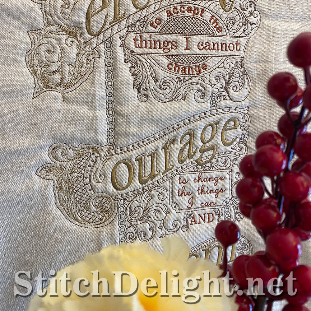 SDS3139 Gilded Serenity Prayer