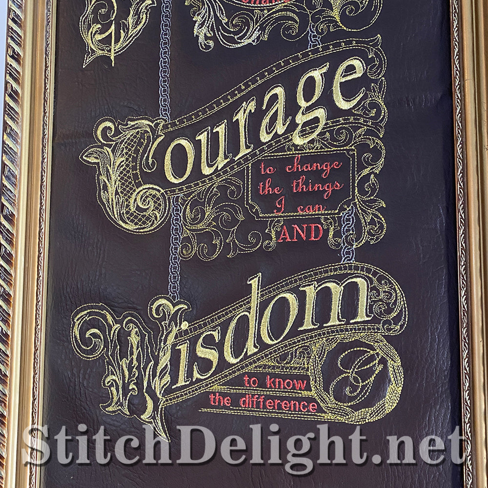 SDS3139 Gilded Serenity Prayer