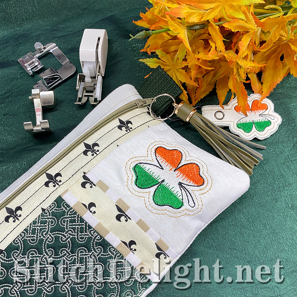 SDS3163 ITH Irish Zipper Bag