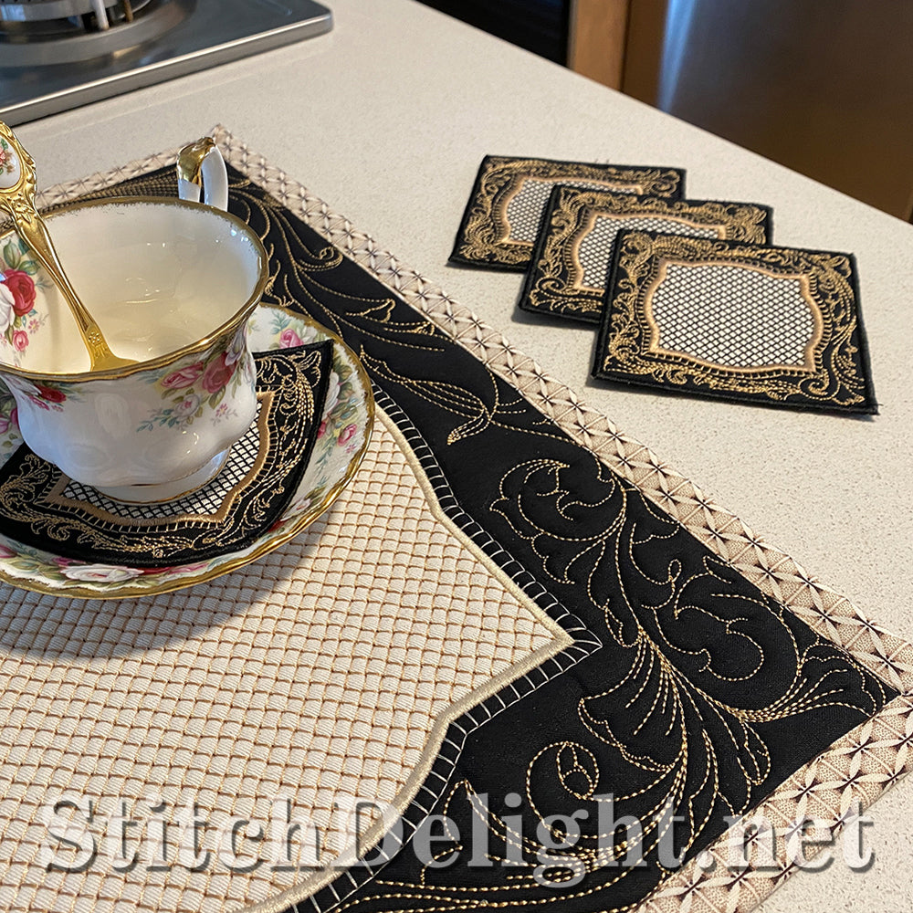 SDS3176 Acanthus Matching Coasters