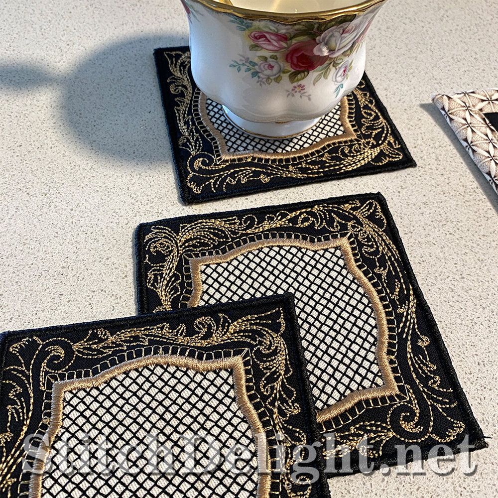 SDS3176 Acanthus Matching Coasters