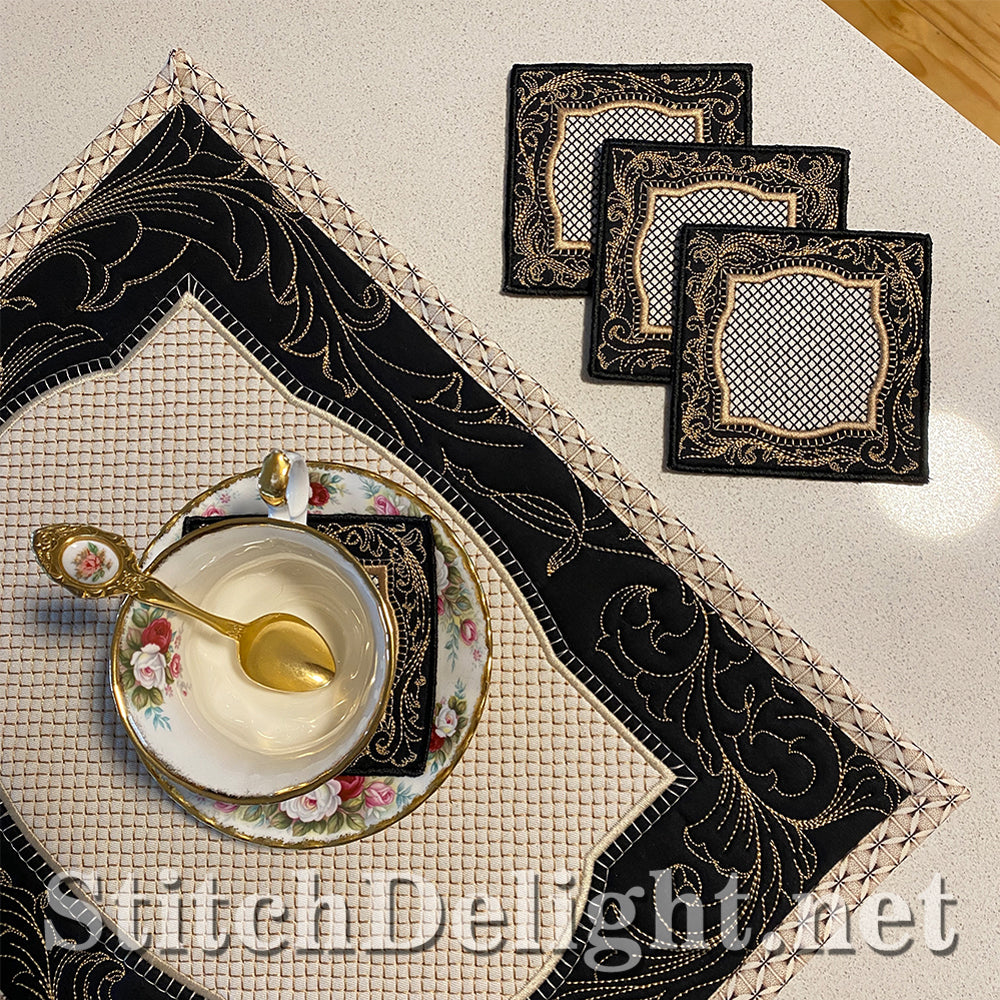 SDS3176 Acanthus Matching Coasters
