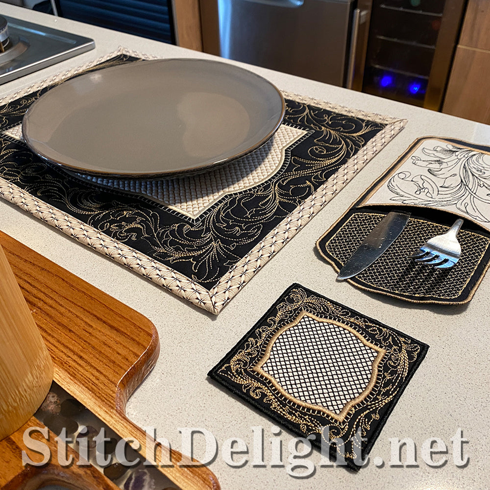 SDS3176 Acanthus Matching Coasters