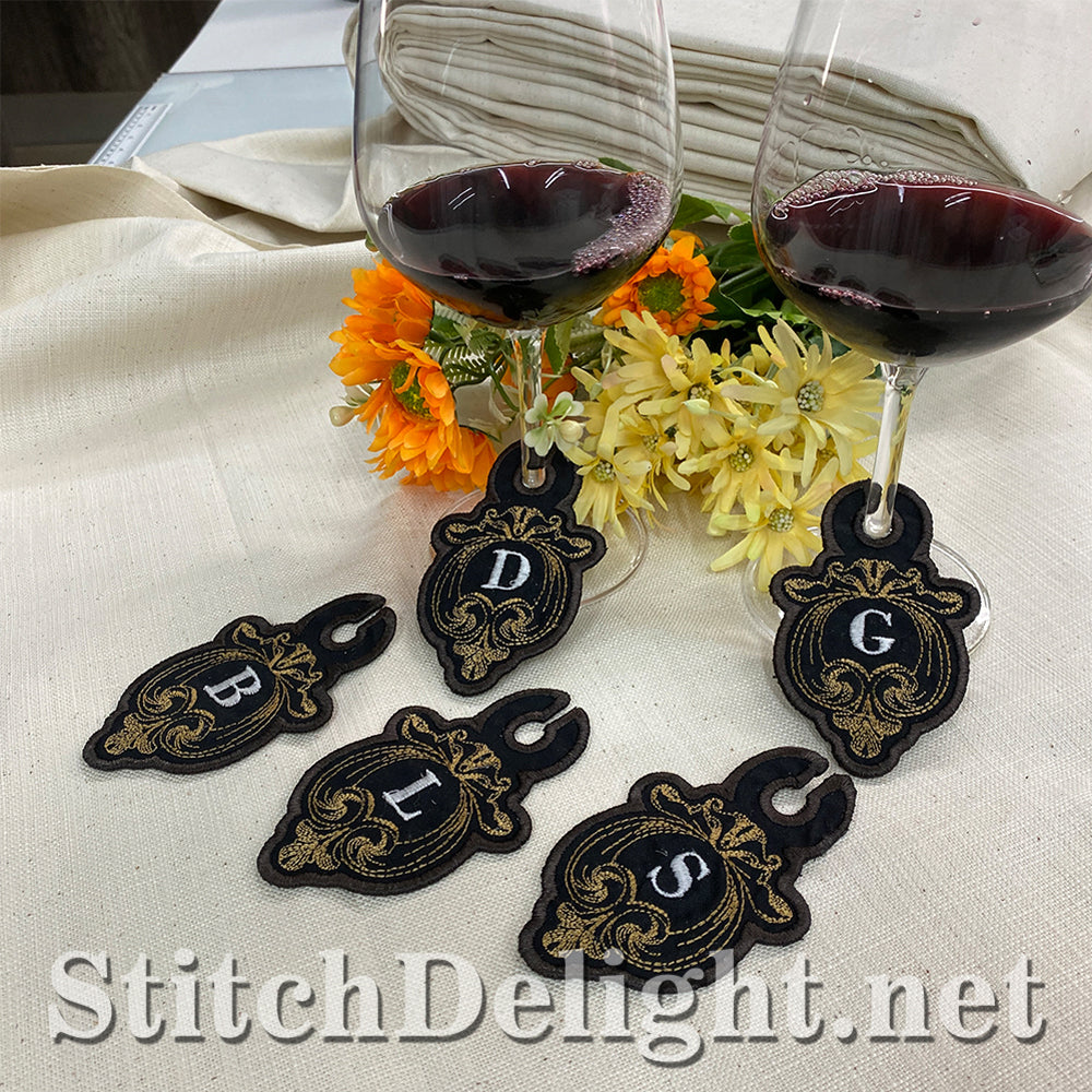 SDS3180 Filigree Wine Glass Tags
