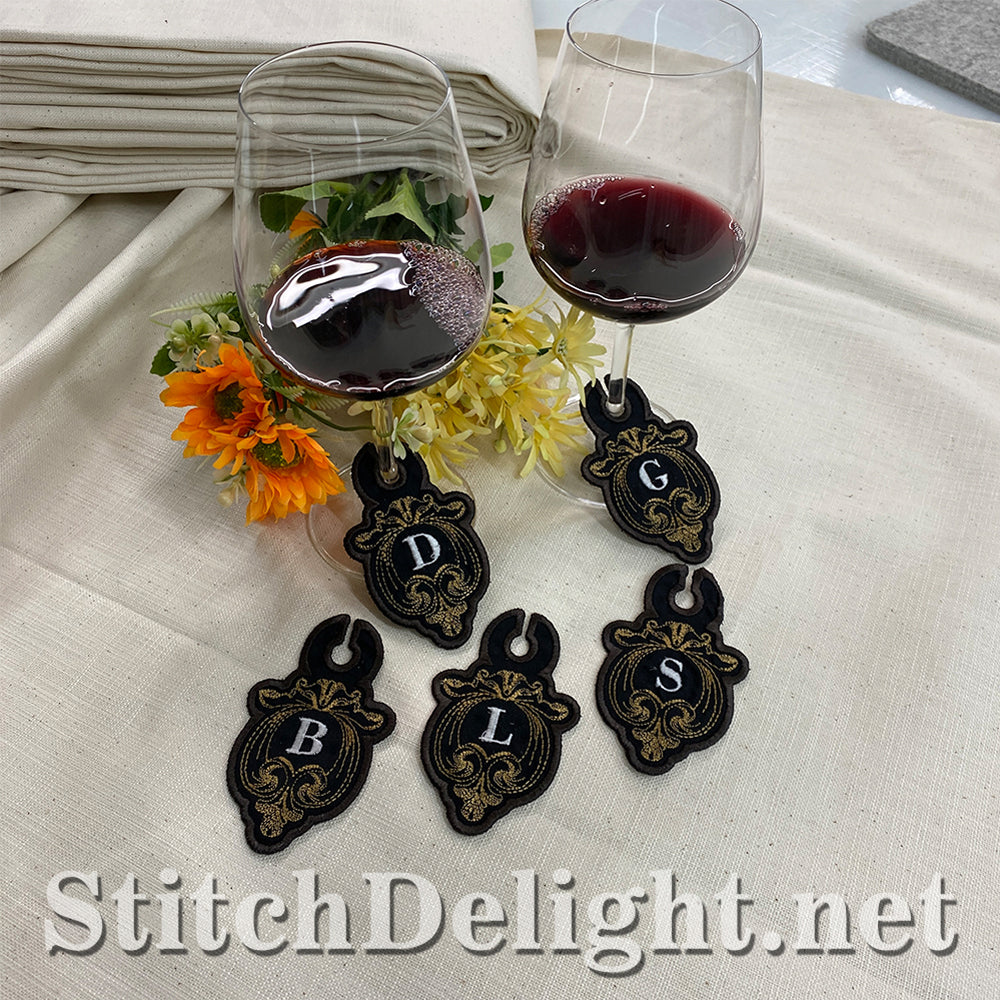 SDS3180 Filigree Wine Glass Tags