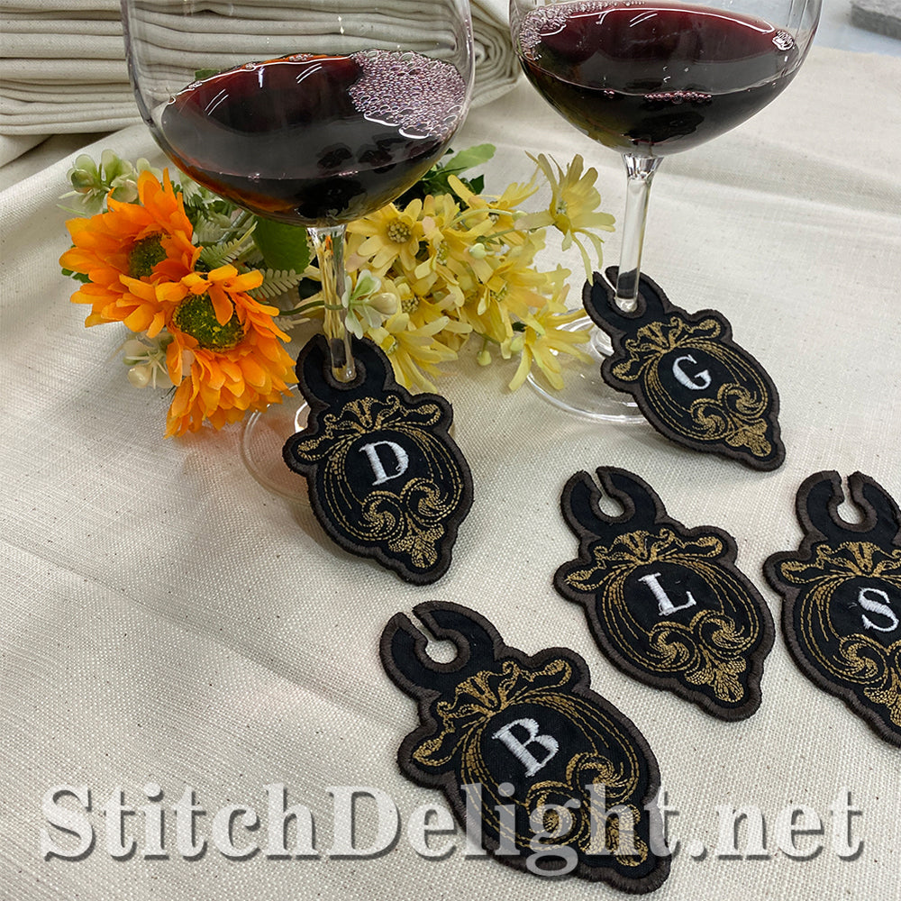 SDS3180 Filigree Wine Glass Tags