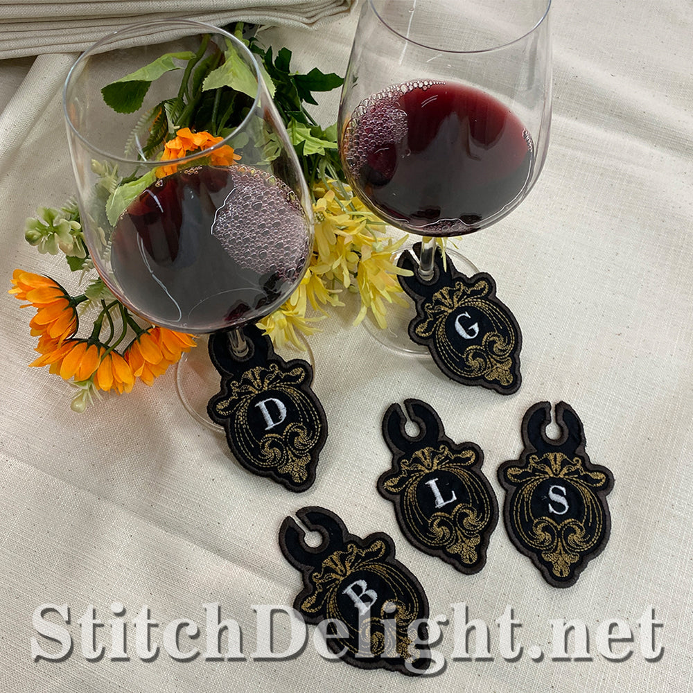 SDS3180 Filigree Wine Glass Tags