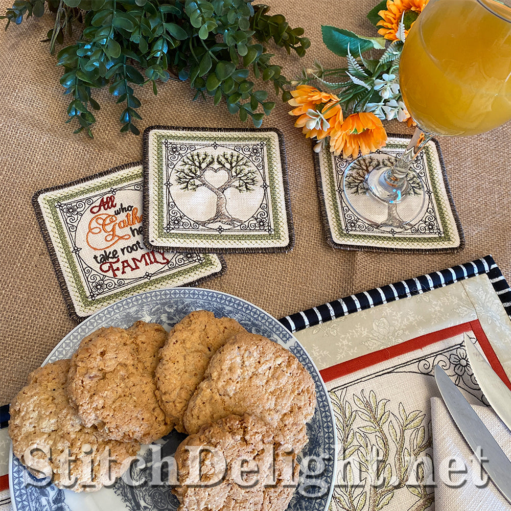 SDS3187 Family Tree Coasters