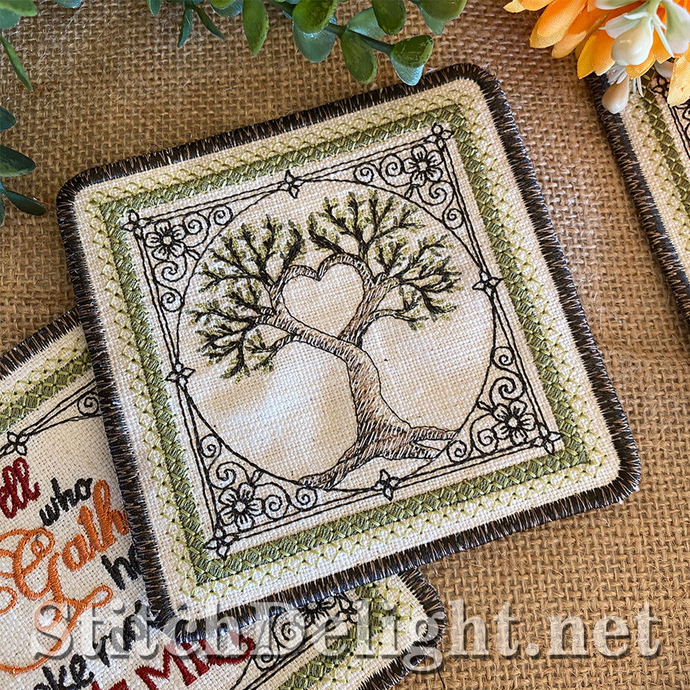 SDS3187 Family Tree Coasters