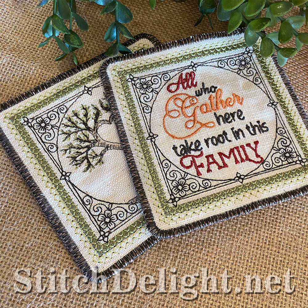 SDS3187 Family Tree Coasters