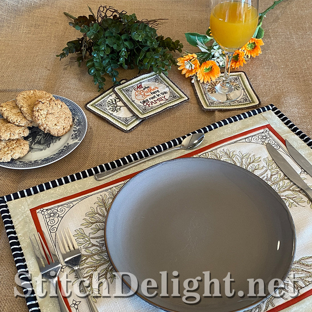 SDS3187 Family Tree Coasters