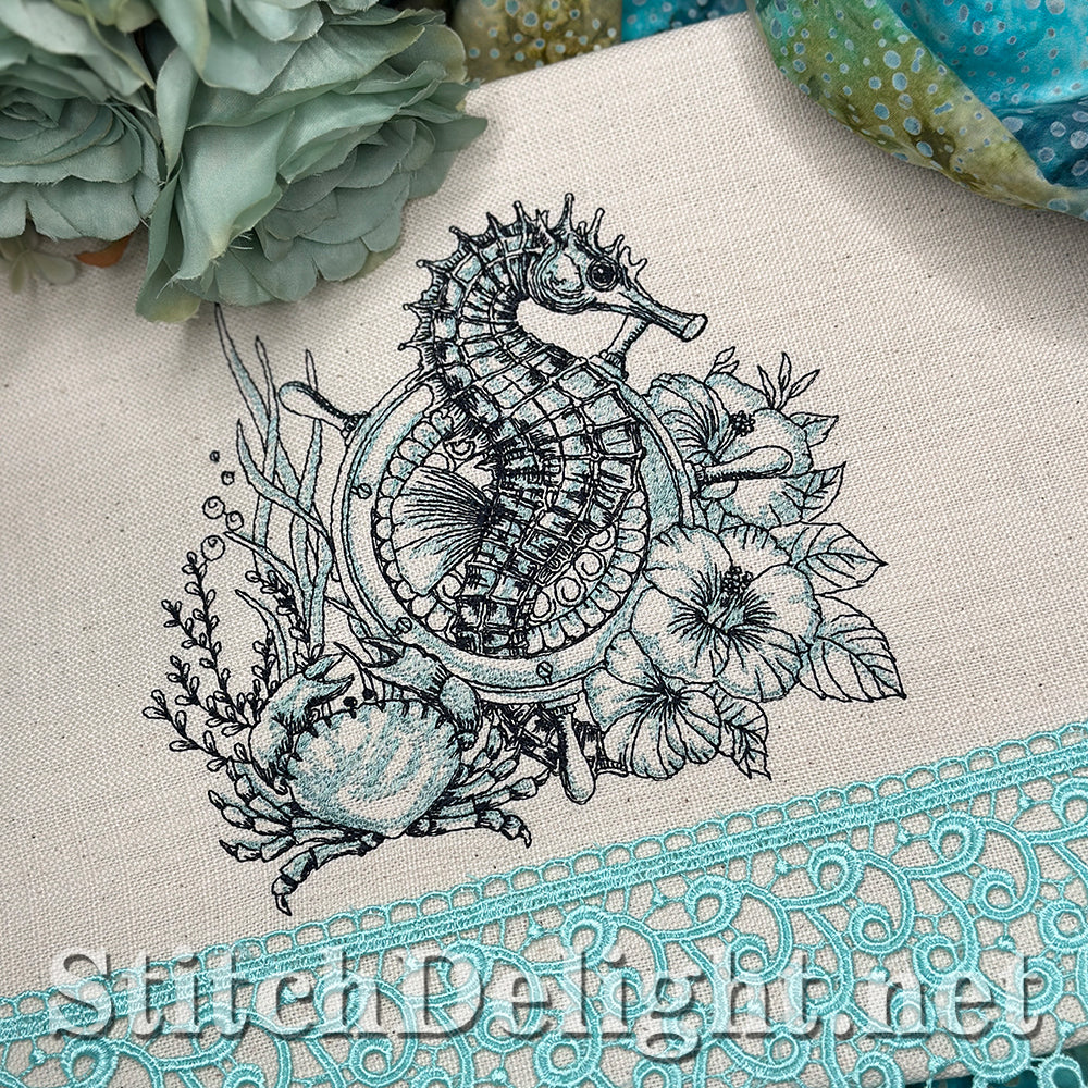 SDS3366 Nautical Charm Seahorse