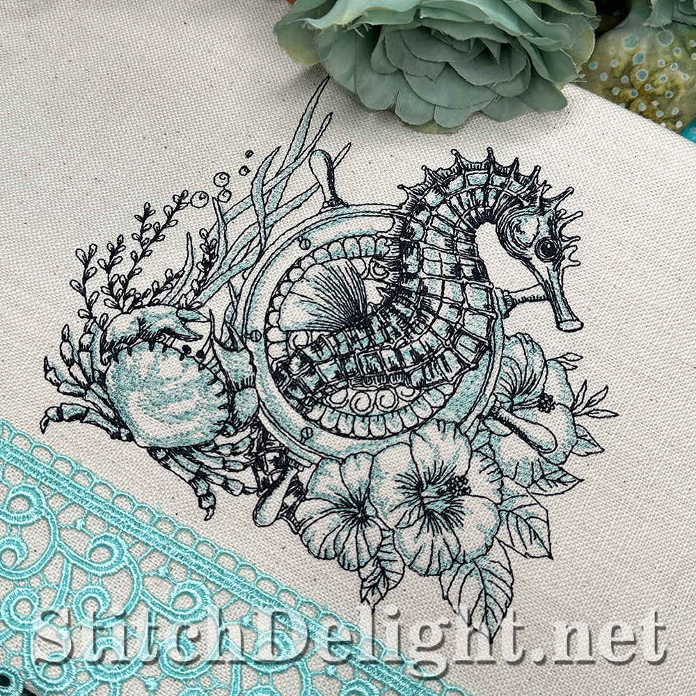 SDS3366 Nautical Charm Seahorse