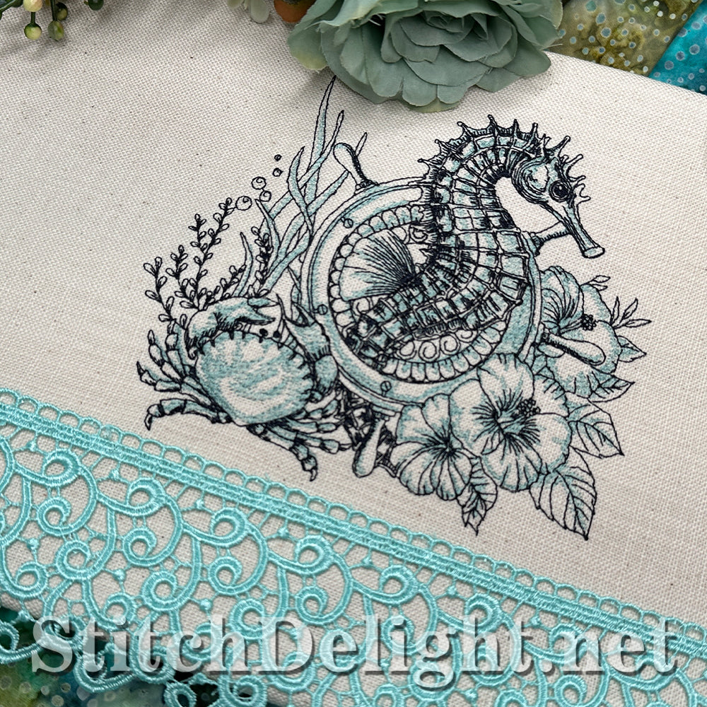 SDS3366 Nautical Charm Seahorse