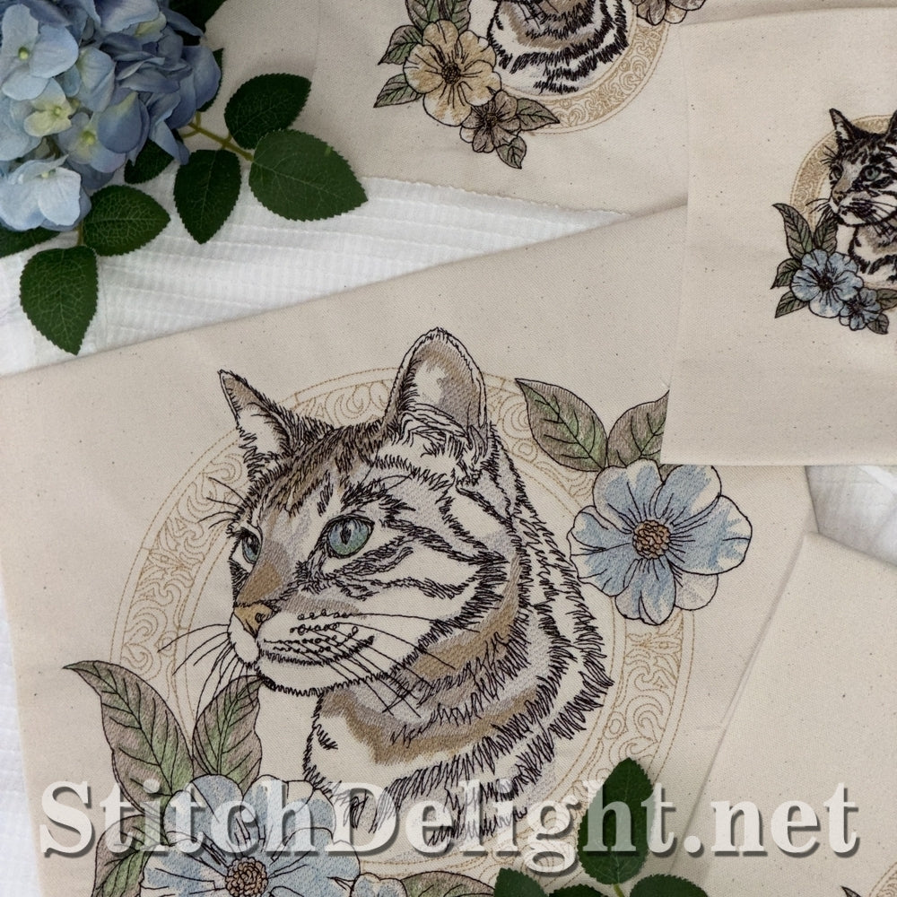 SDS3388 Feline Florals