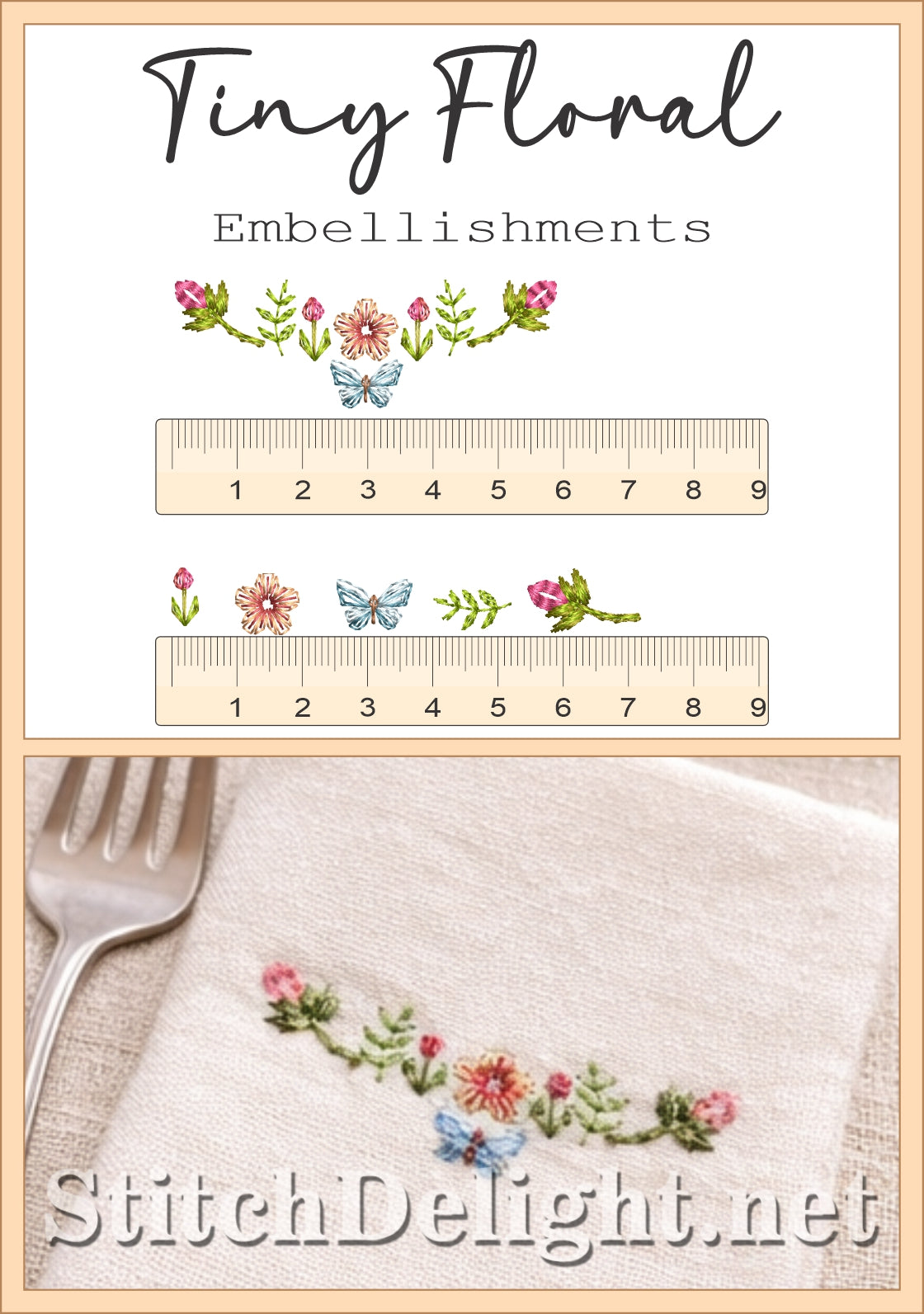 SDS3423 Tiny Florals - Micro Embroidery