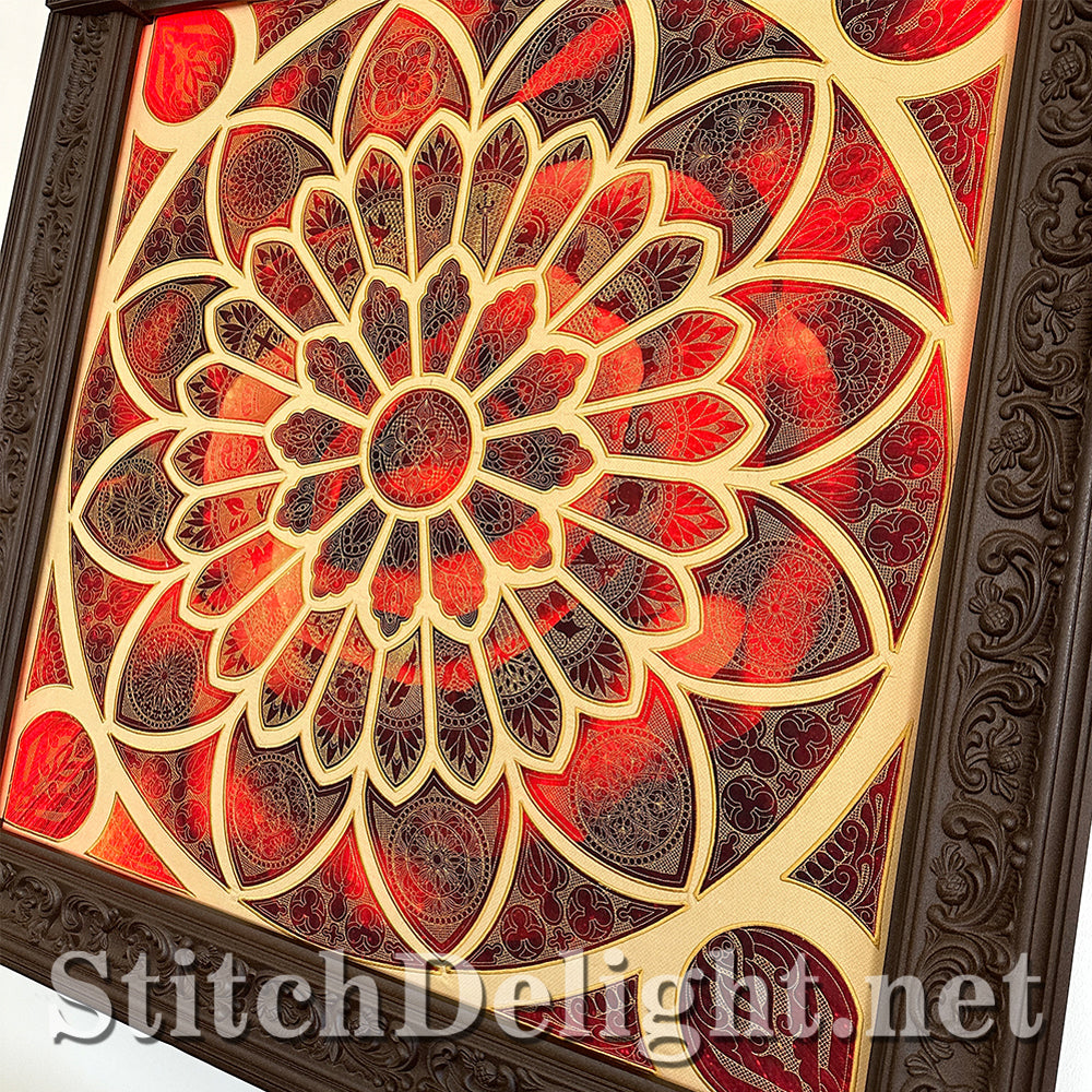 SDS4233 Rose Window Quilt