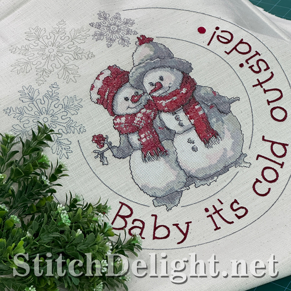 SDS4279 Cross Stitch Snowman Couple