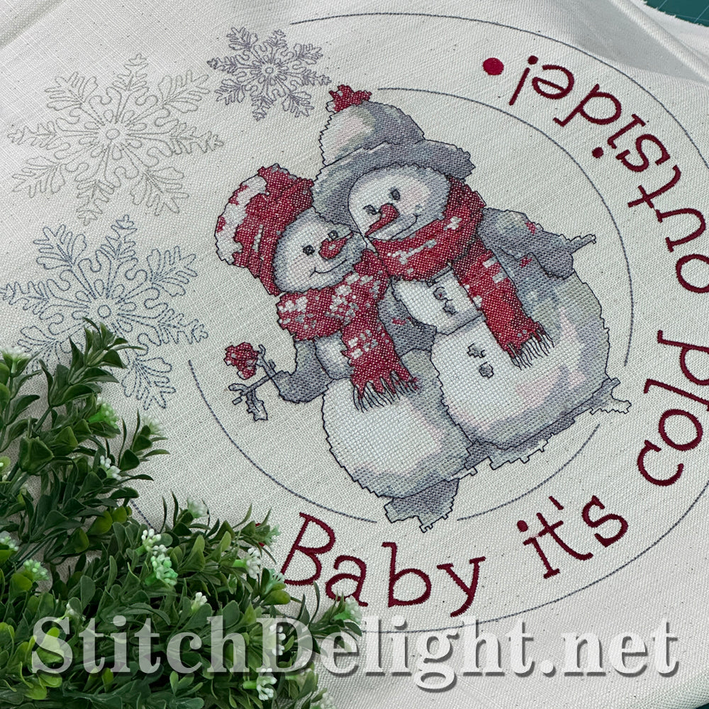 SDS4279 Cross Stitch Snowman Couple