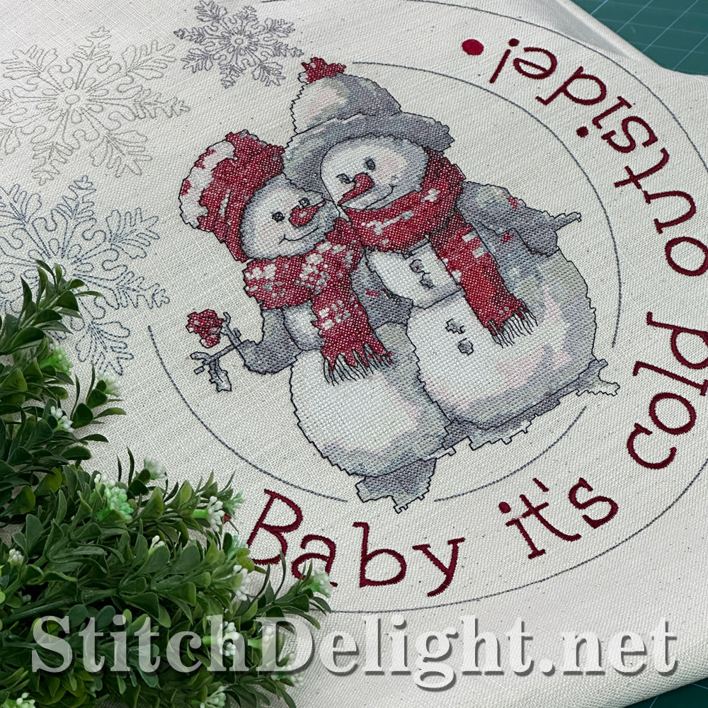 SDS4279 Cross Stitch Snowman Couple