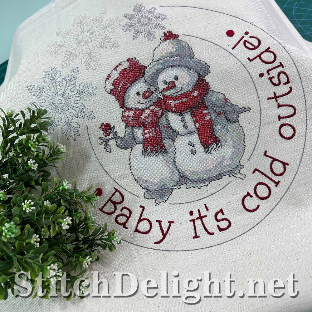 SDS4279 Cross Stitch Snowman Couple