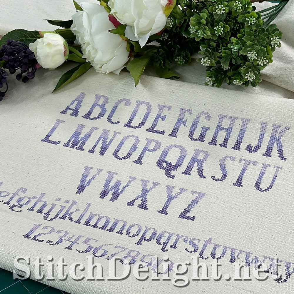 SDS4285 Ombre Cross Stitch Font