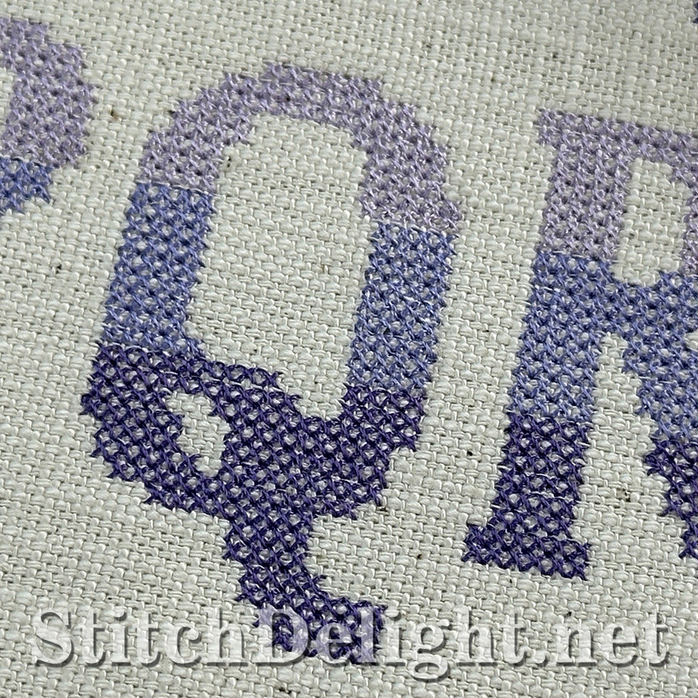 SDS4285 Ombre Cross Stitch Font