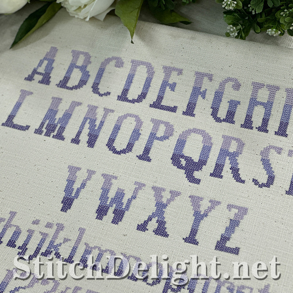 SDS4285 Ombre Cross Stitch Font