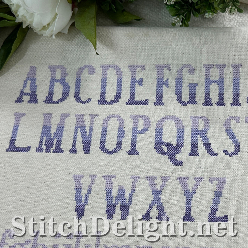 SDS4285 Ombre Cross Stitch Font