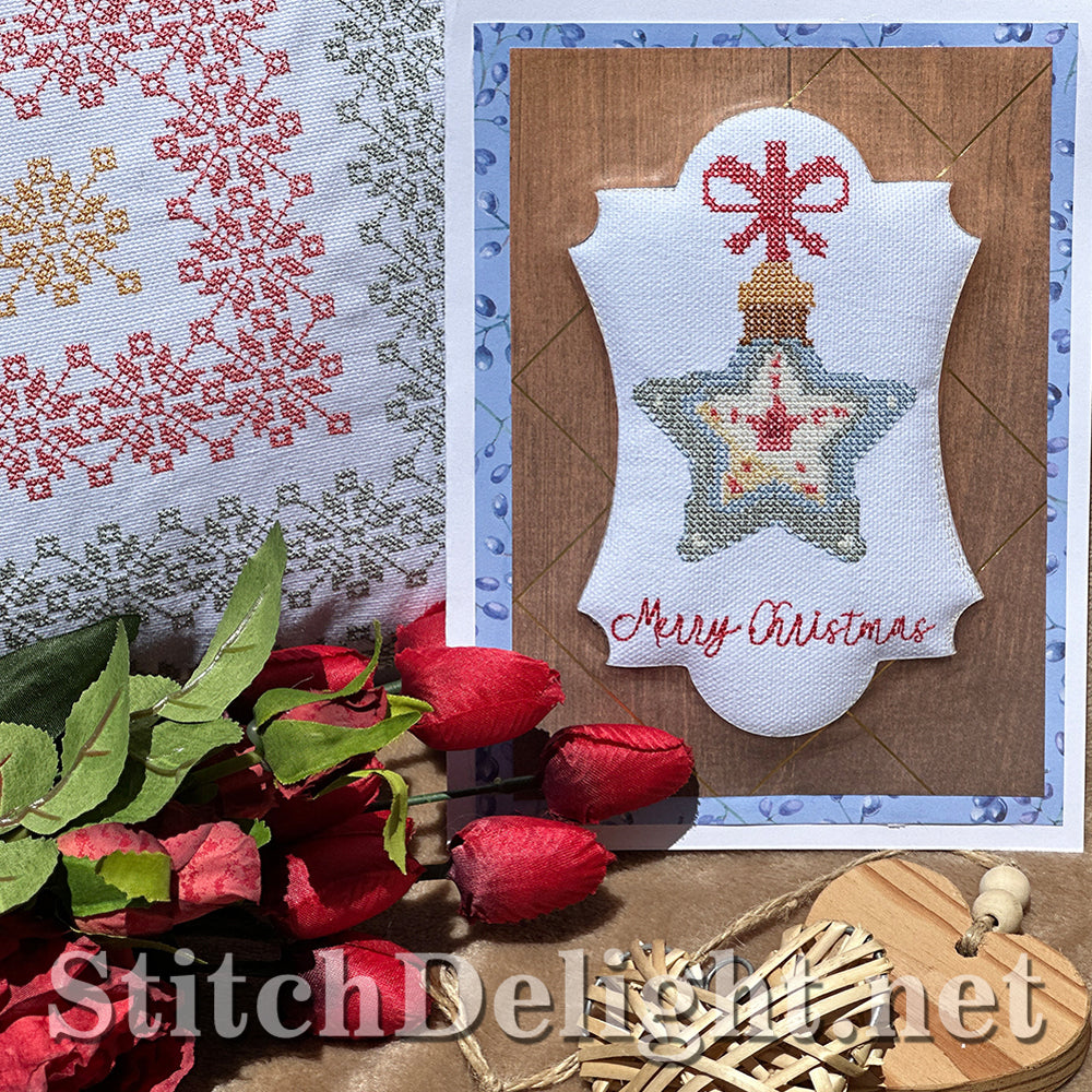 SDS4290 Christmas Bauble cross stitch machine embroidery design β June