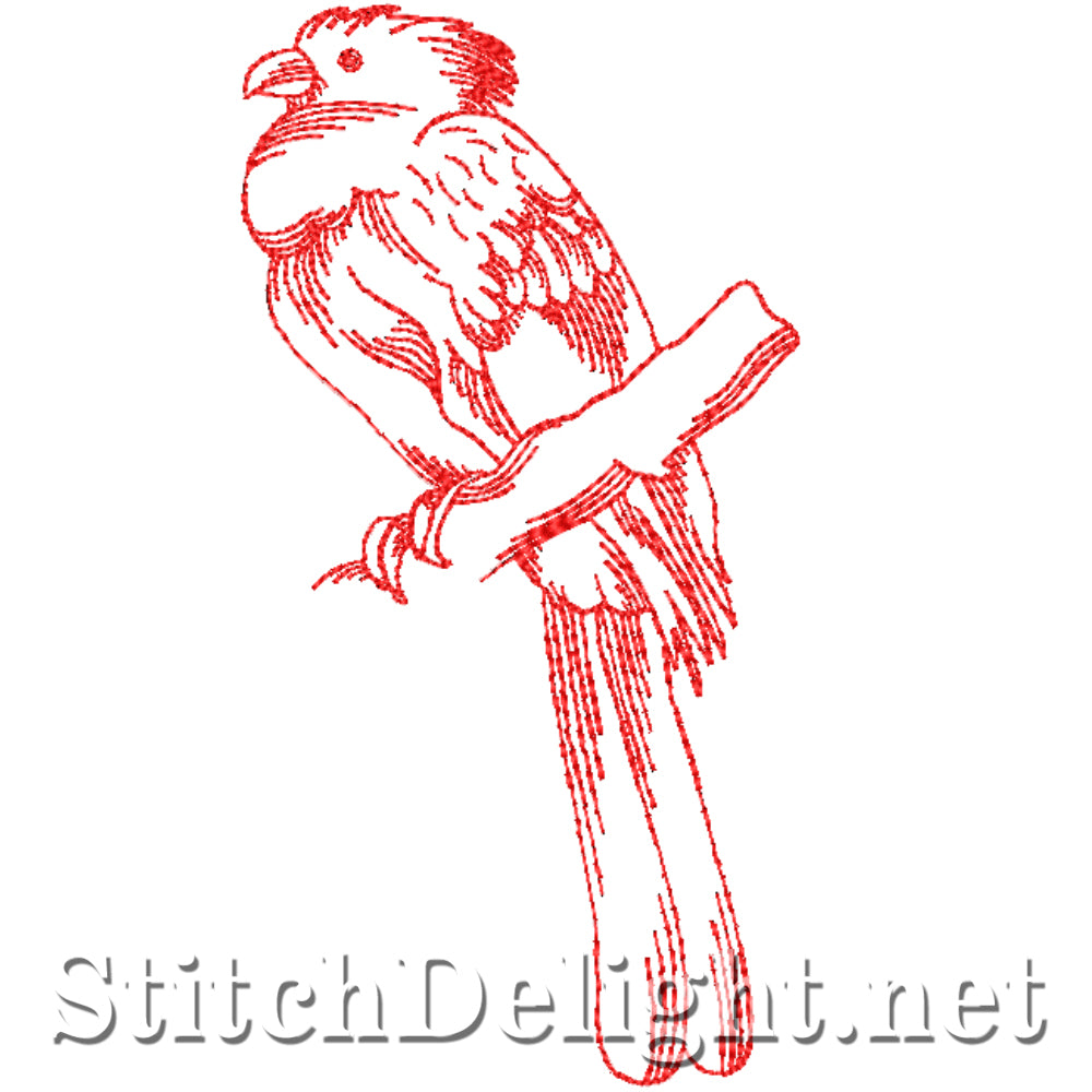 SDS4327 Redwork Birds