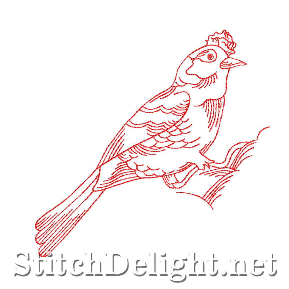 SDS4327 Redwork Birds