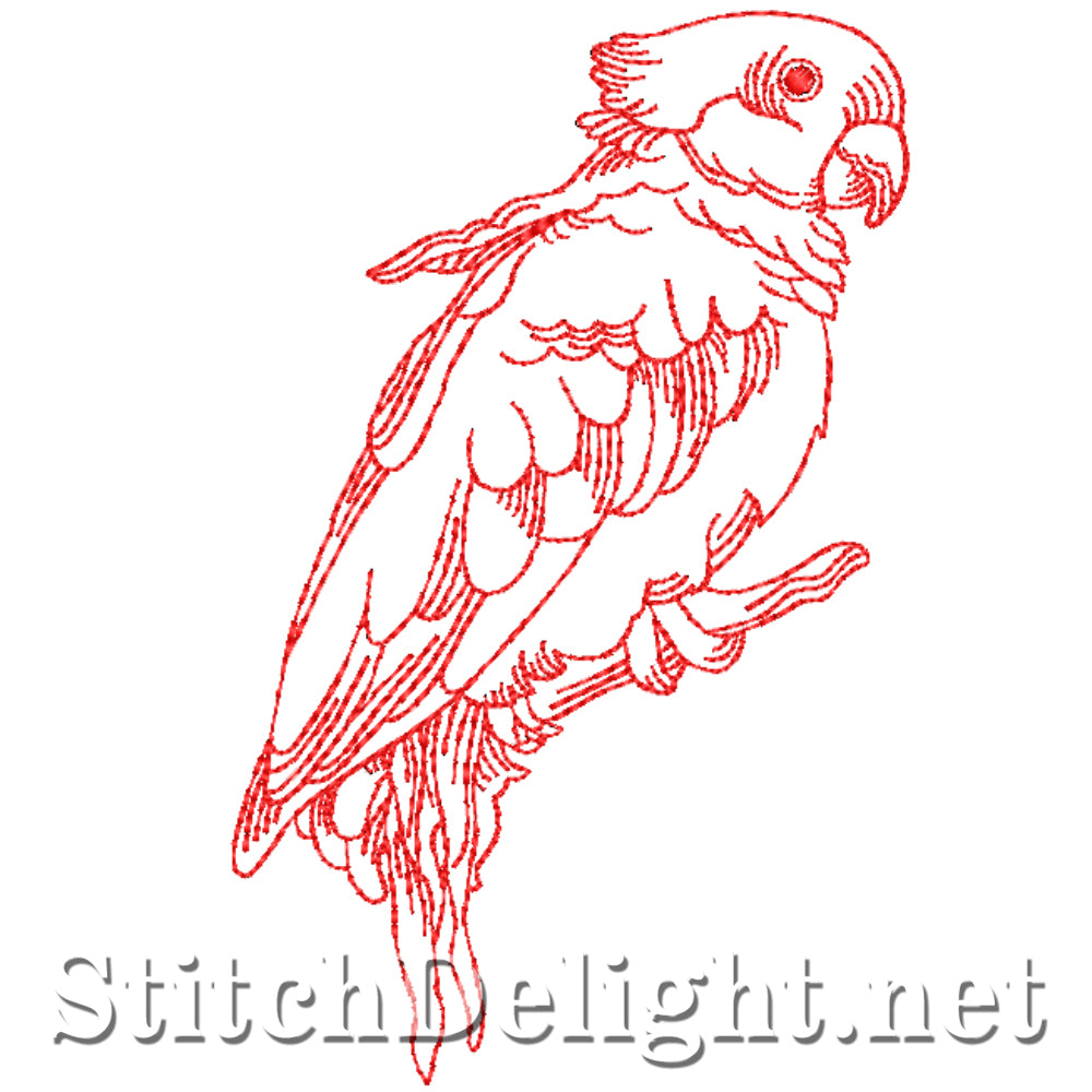 SDS4327 Redwork Birds