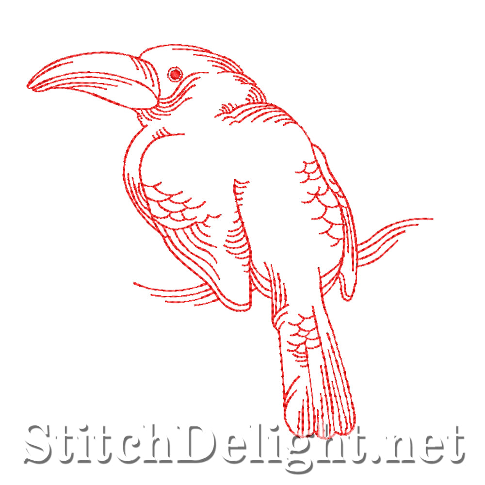 SDS4327 Redwork Birds