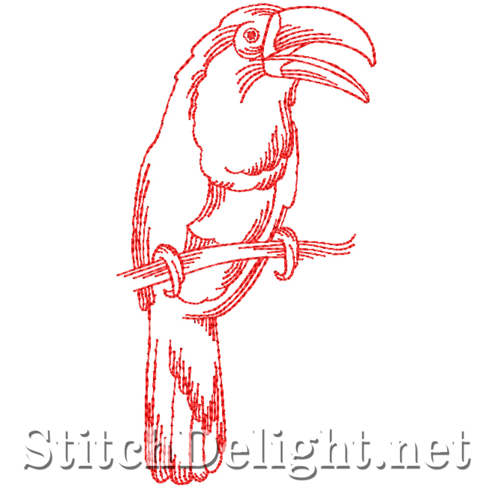 SDS4327 Redwork Birds