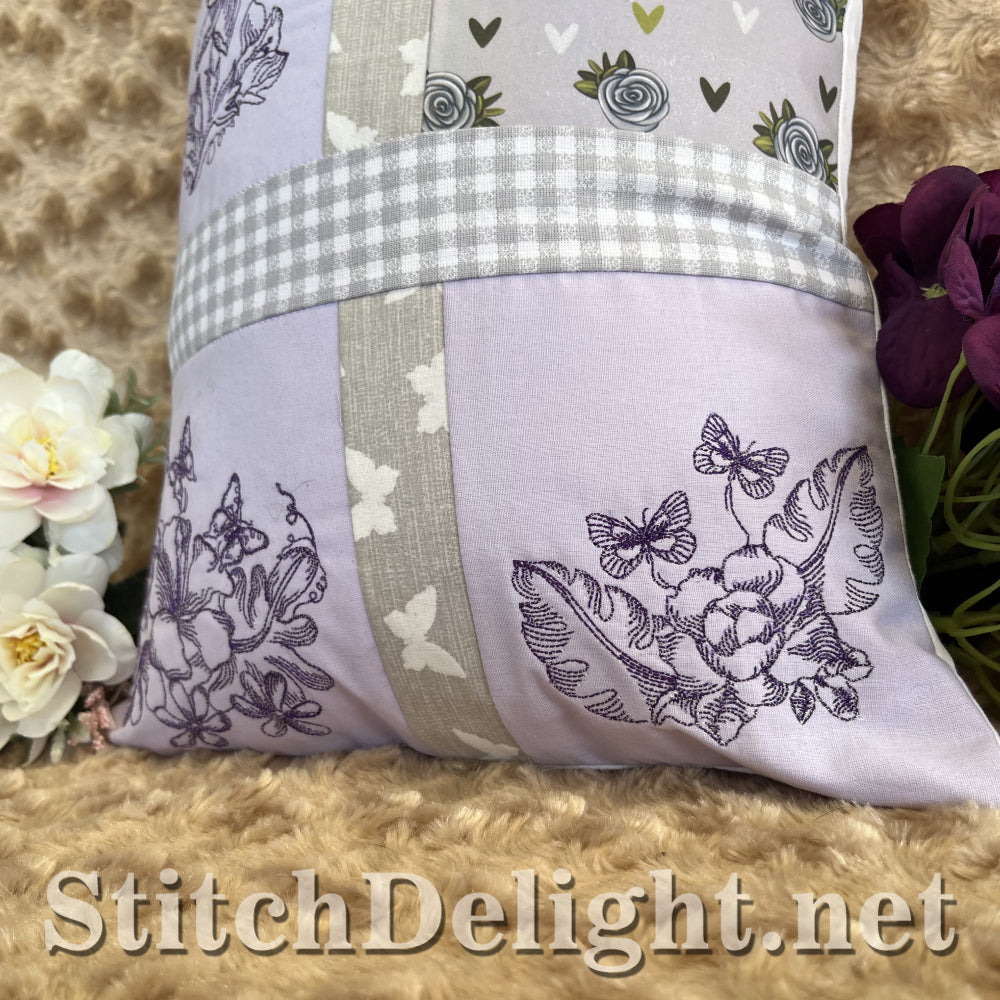 SDS4328 Redwork Flowers