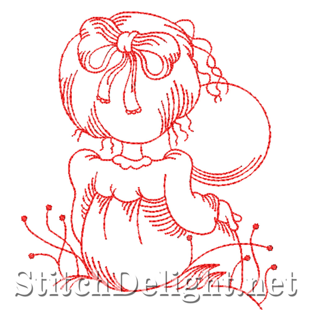 SDS4329 Redwork Sarah