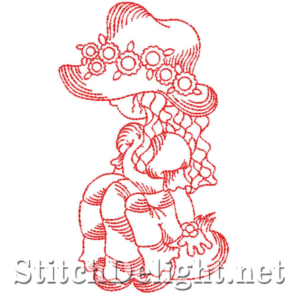 SDS4329 Redwork Sarah