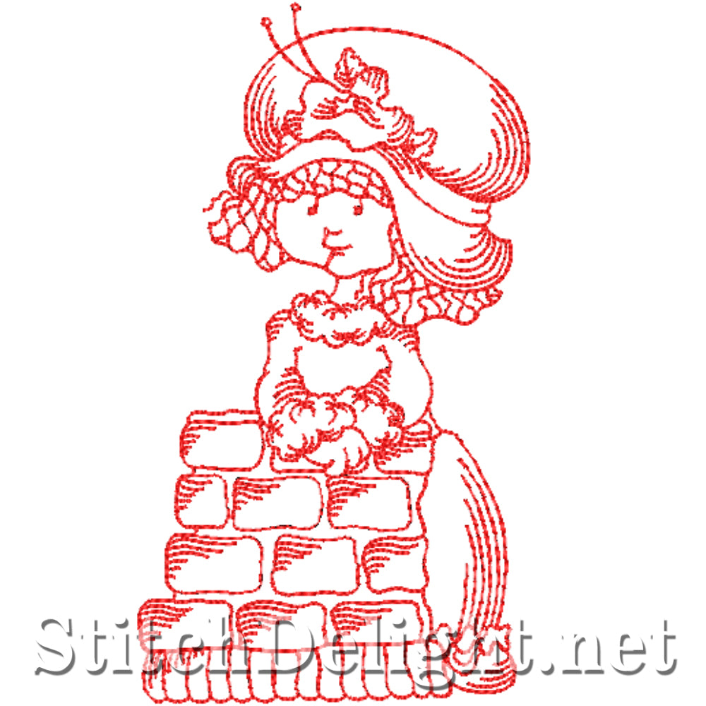 SDS4329 Redwork Sarah