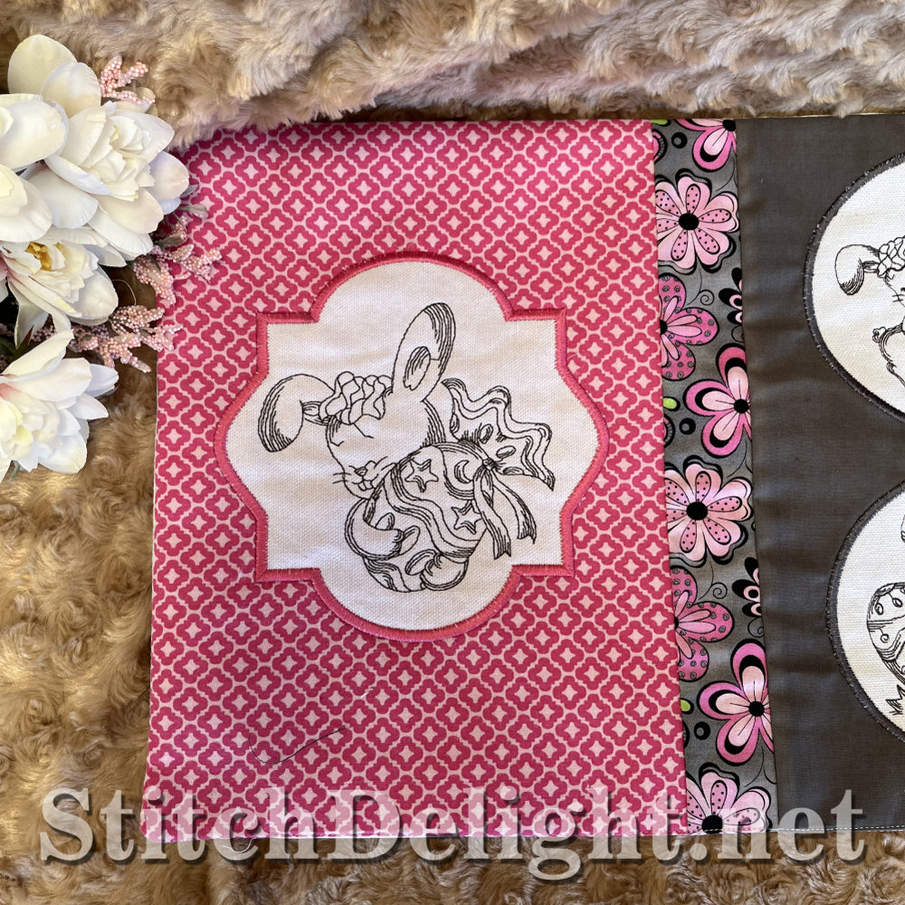 SDS4335 Redwork Easter Bunny