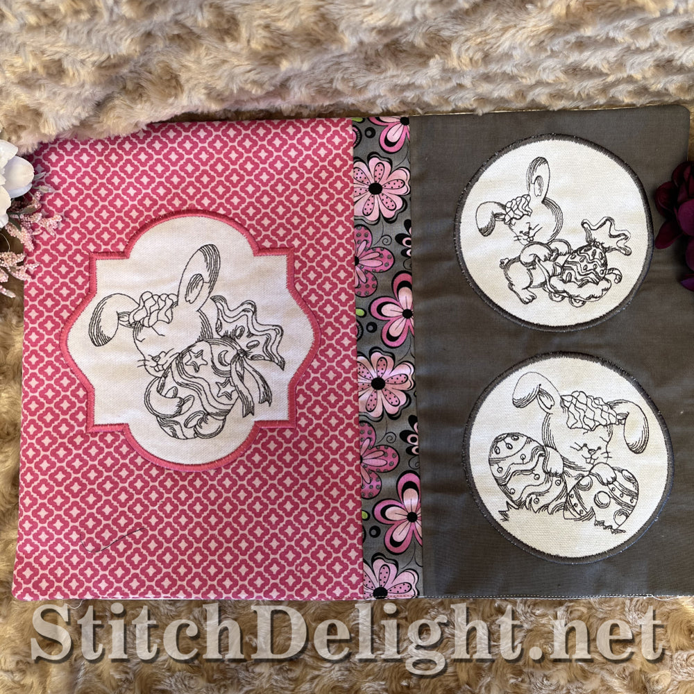 SDS4335 Redwork Easter Bunny