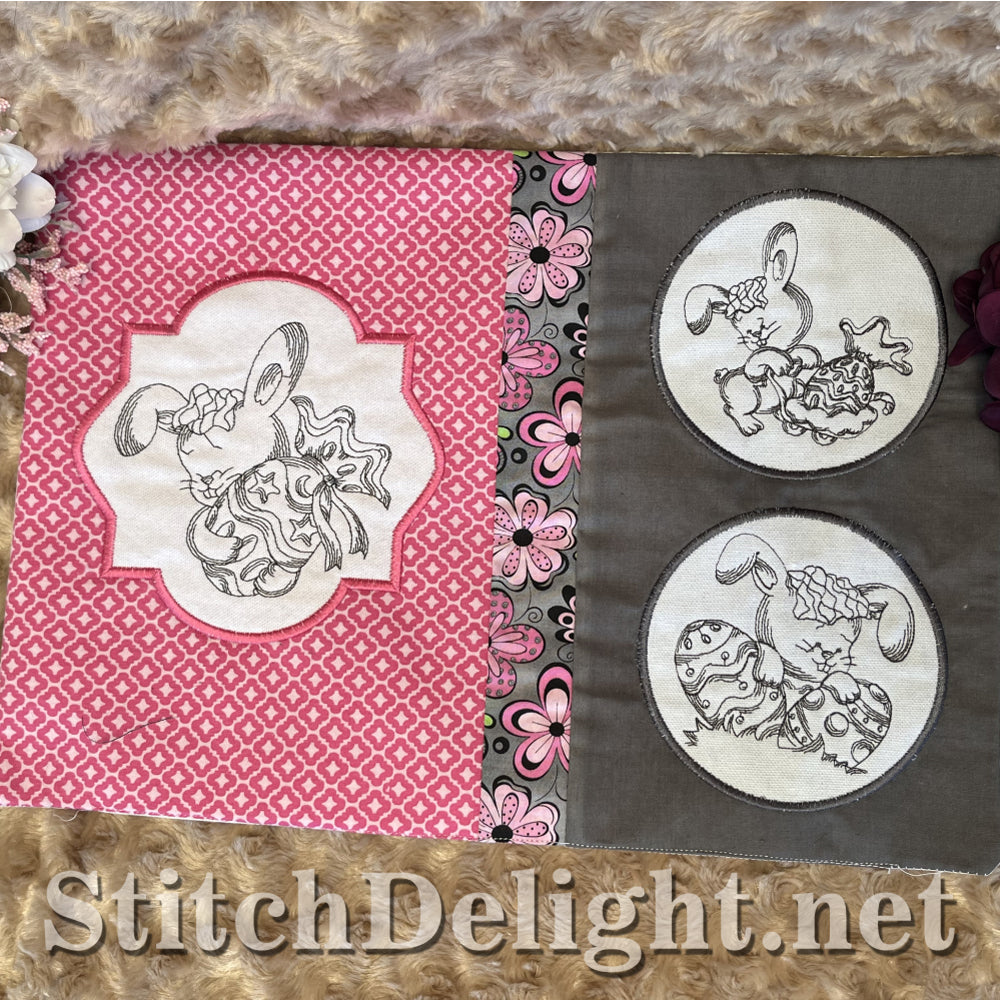 SDS4335 Redwork Easter Bunny